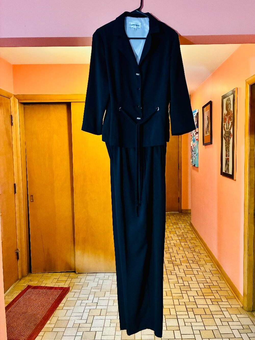 Danny & Nicole Women’s Size 16 Black 2-Piece Pantsuit Jacket & Pants